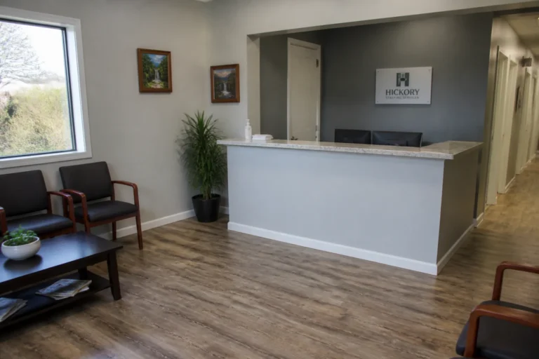 Office reception and waiting area