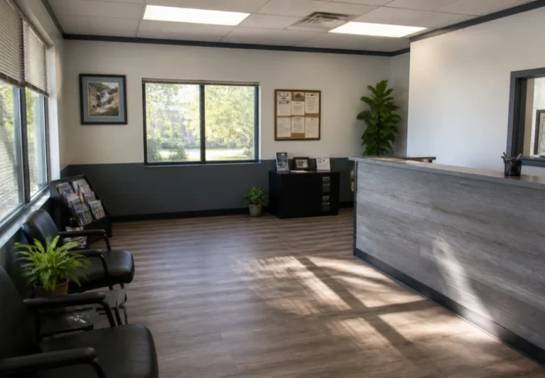 Office reception and waiting area